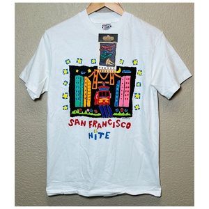 Vintage San Francisco Nite Shirt Women Small Hanes Tee 1992 Cable Car-NWT